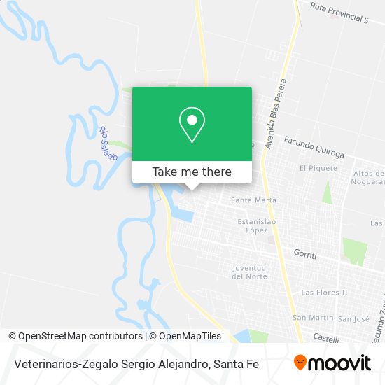 Mapa de Veterinarios-Zegalo Sergio Alejandro