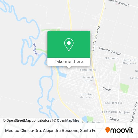 Mapa de Medico Clinico-Dra. Alejandra Bessone