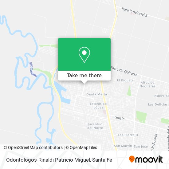 Odontologos-Rinaldi Patricio Miguel map