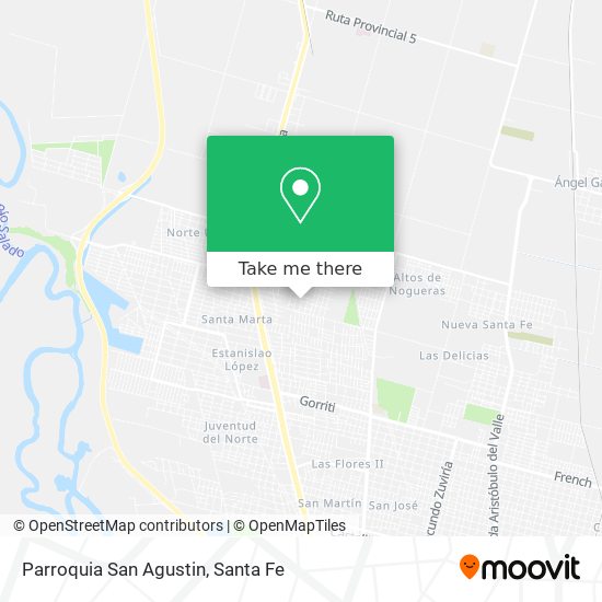 Parroquia San Agustin map