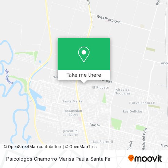 Psicologos-Chamorro Marisa Paula map