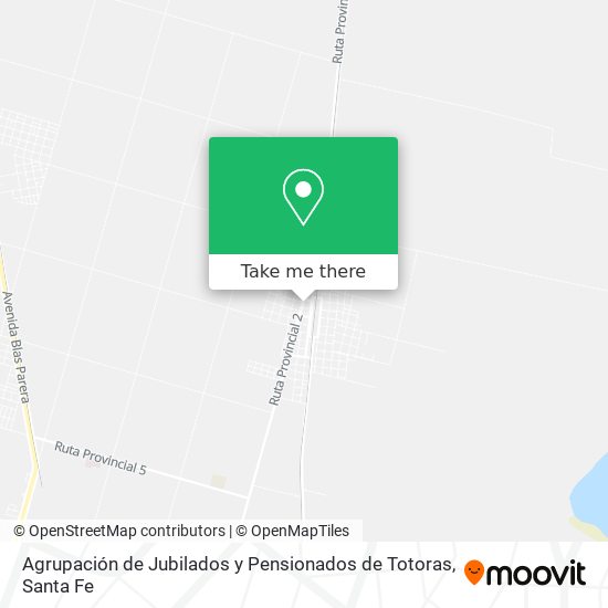 Agrupación de Jubilados y Pensionados de Totoras map