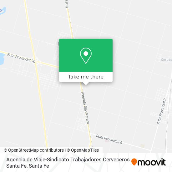 Agencia de Viaje-Sindicato Trabajadores Cerveceros Santa Fe map