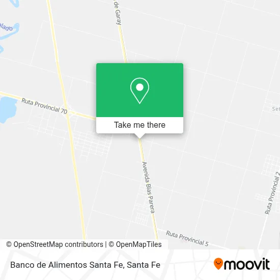 Banco de Alimentos Santa Fe map