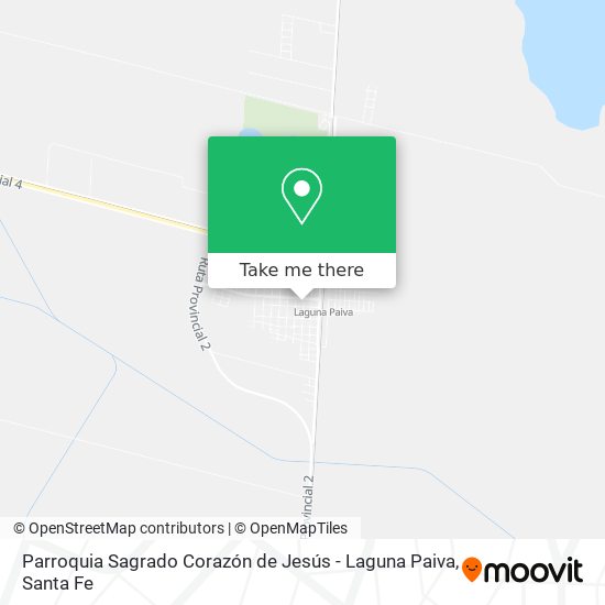 Parroquia Sagrado Corazón de Jesús - Laguna Paiva map