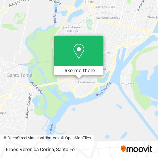 Erbes Verónica Corina map
