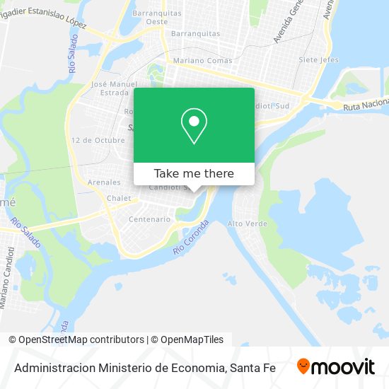 Administracion Ministerio de Economia map