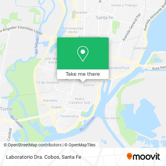 Mapa de Laboratorio Dra. Cobos