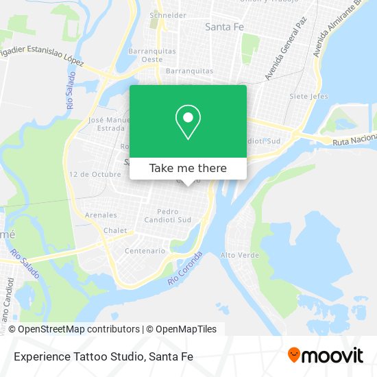 Mapa de Experience Tattoo Studio
