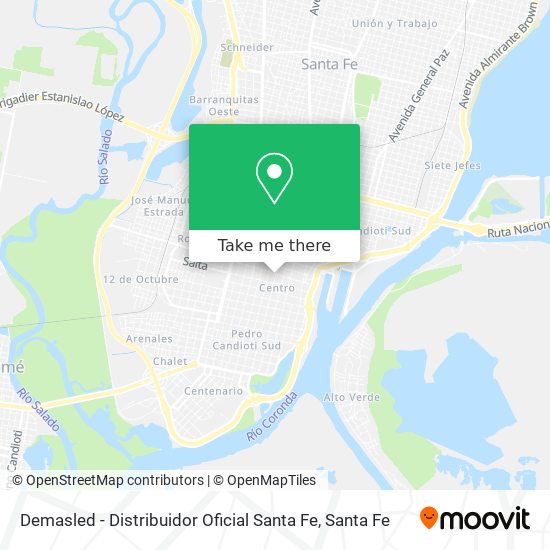 Demasled - Distribuidor Oficial Santa Fe map