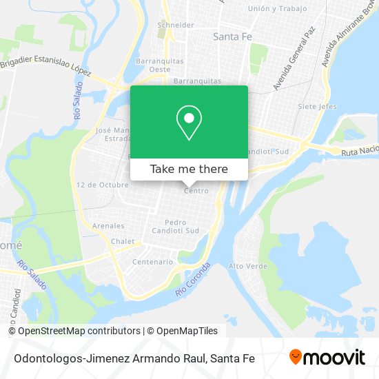 Odontologos-Jimenez Armando Raul map