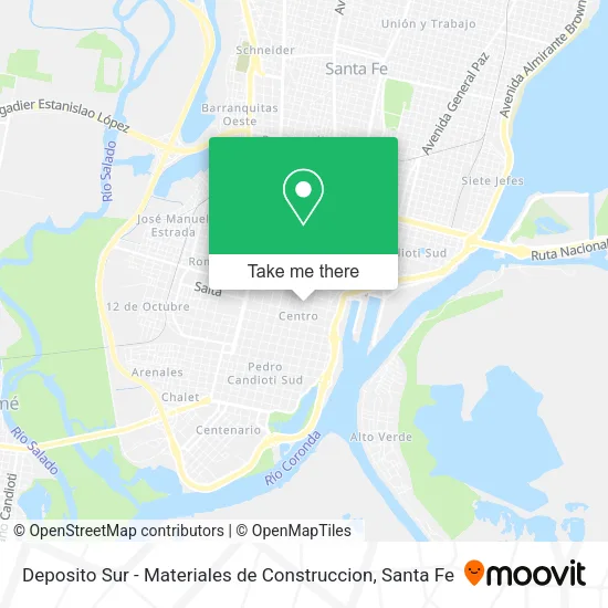 Deposito Sur - Materiales de Construccion map