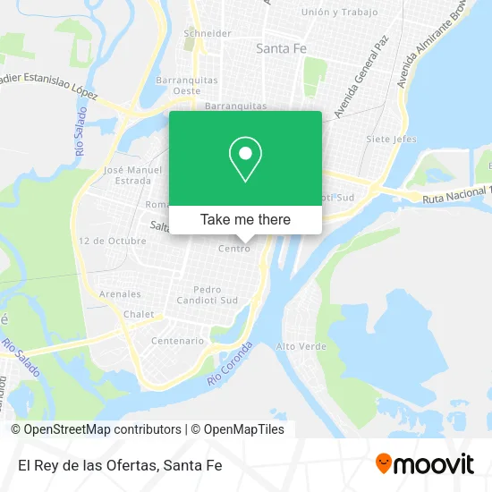 El Rey de las Ofertas map