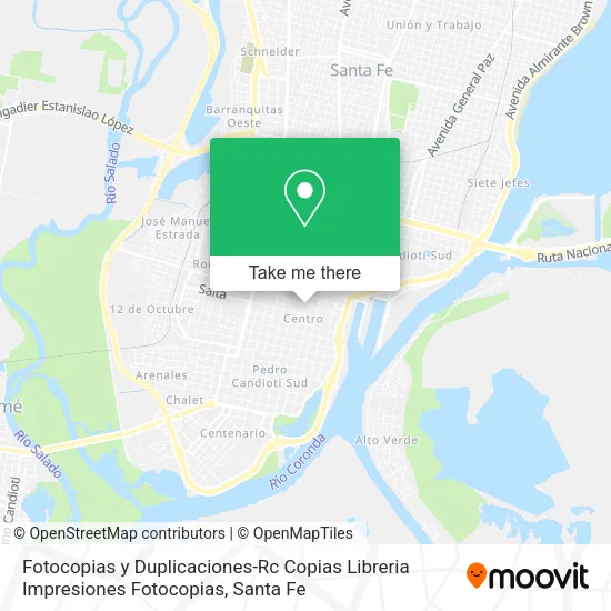 Mapa de Fotocopias y Duplicaciones-Rc Copias Libreria Impresiones Fotocopias