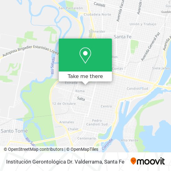 Institución Gerontológica Dr. Valderrama map