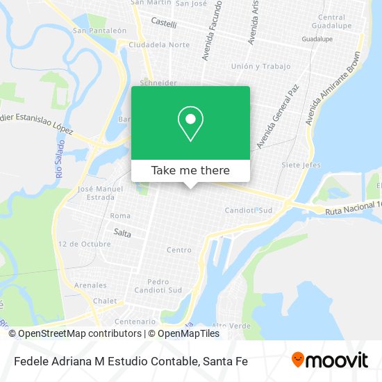 Mapa de Fedele Adriana M Estudio Contable