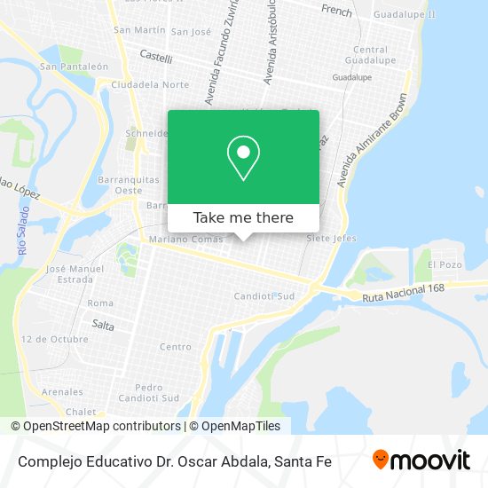 Mapa de Complejo Educativo Dr. Oscar Abdala