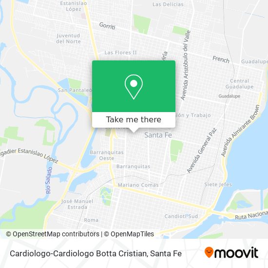 Cardiologo-Cardiologo Botta Cristian map