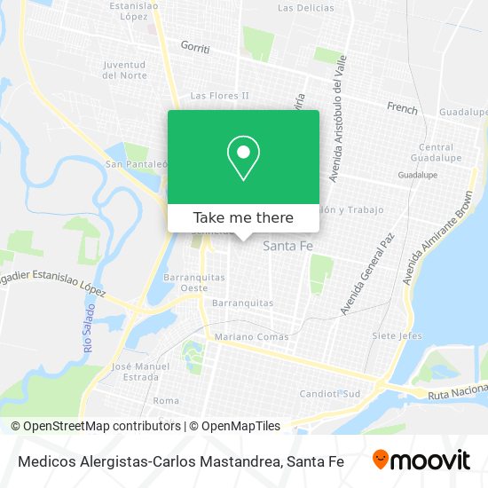 Medicos Alergistas-Carlos Mastandrea map