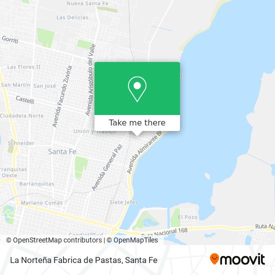 La Norteña Fabrica de Pastas map