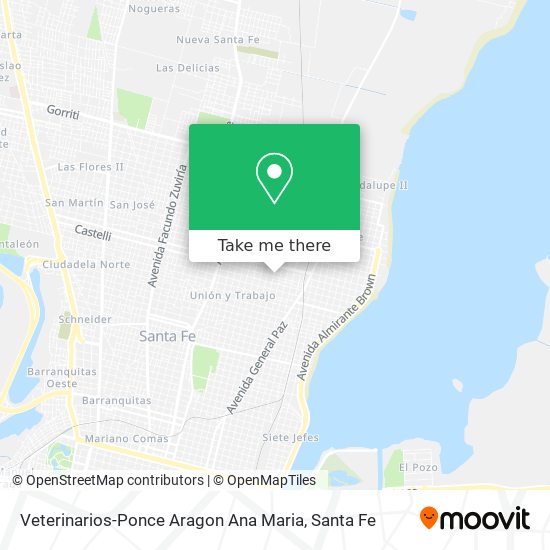 Veterinarios-Ponce Aragon Ana Maria map