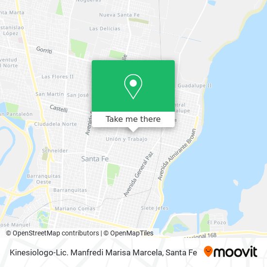 Kinesiologo-Lic. Manfredi Marisa Marcela map
