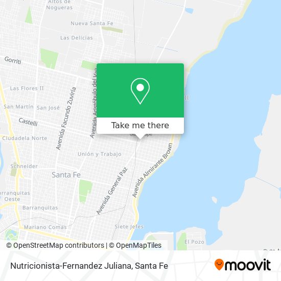 Nutricionista-Fernandez Juliana map