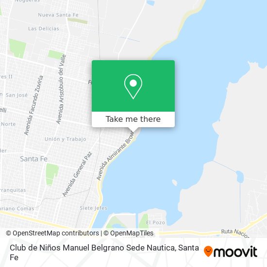 Club de Niños Manuel Belgrano Sede Nautica map
