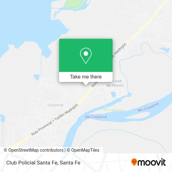 Club Policial Santa Fe map