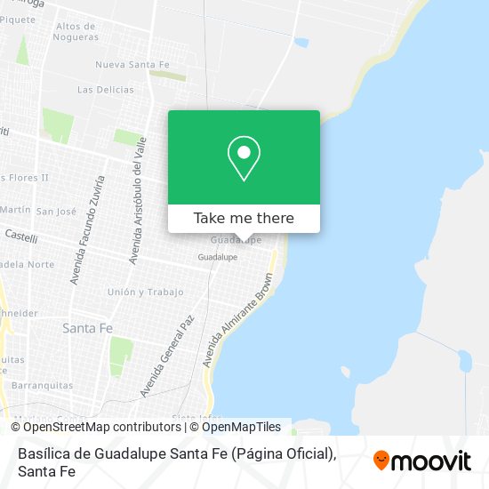 Mapa de Basílica de Guadalupe Santa Fe (Página Oficial)
