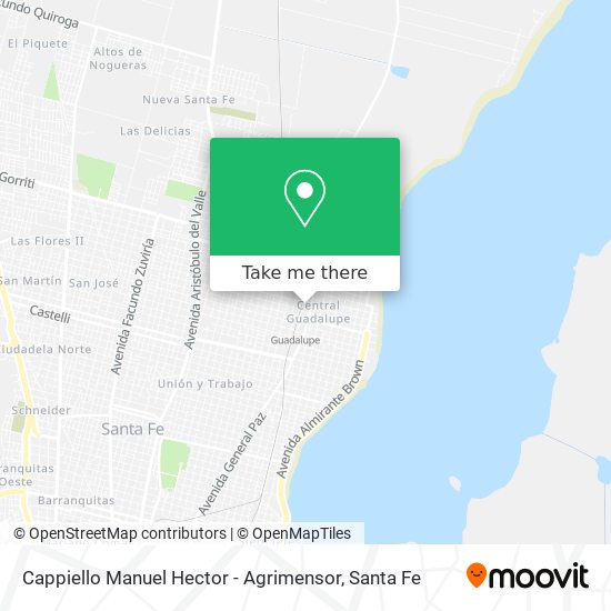 Mapa de Cappiello Manuel Hector - Agrimensor