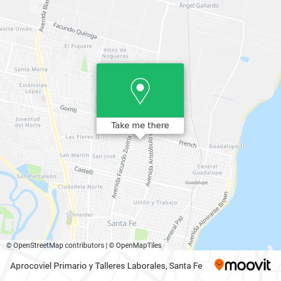 Aprocoviel Primario y Talleres Laborales map
