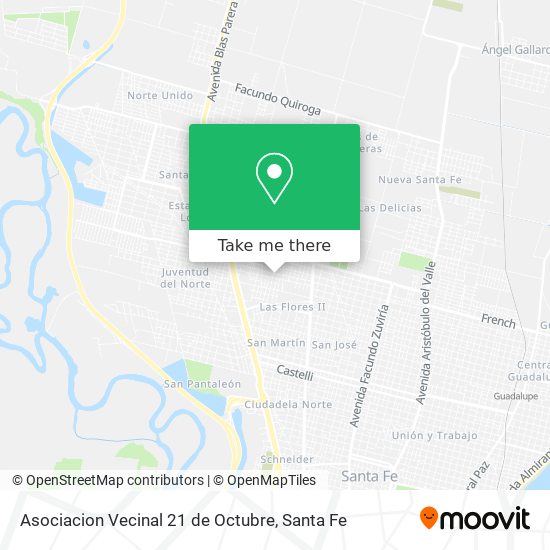 Asociacion Vecinal 21 de Octubre map