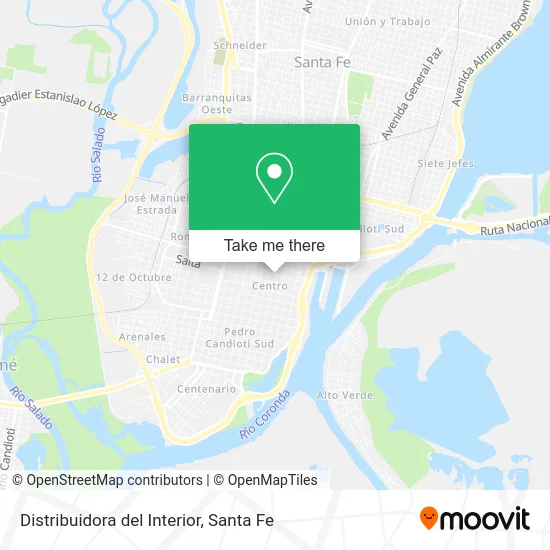 Distribuidora del Interior map