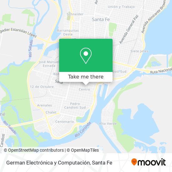 Mapa de German Electrónica y Computación