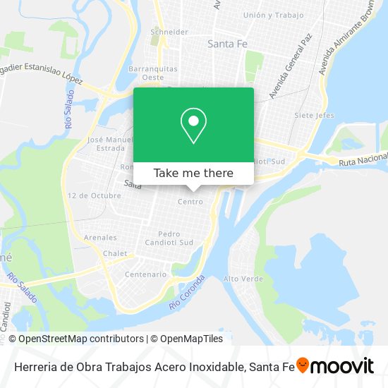 Herreria de Obra Trabajos Acero Inoxidable map