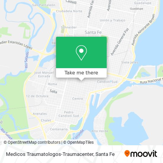 Medicos Traumatologos-Traumacenter map