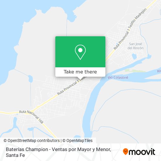 Baterías Champion - Ventas por Mayor y Menor map