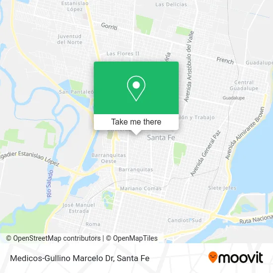 Medicos-Gullino Marcelo Dr map