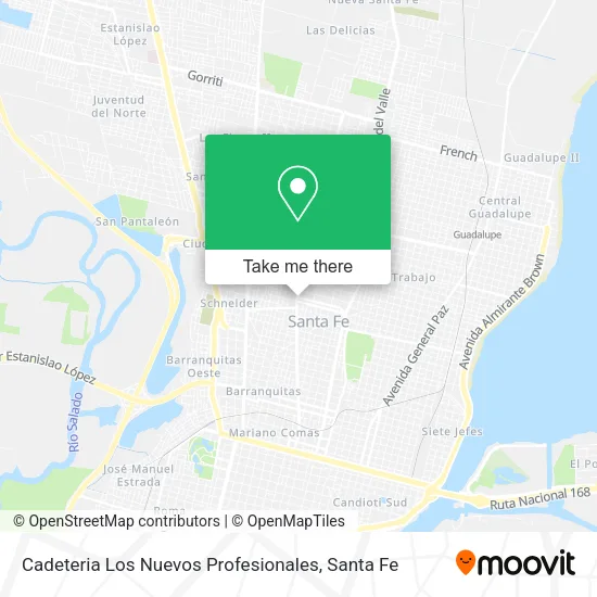Cadeteria Los Nuevos Profesionales map