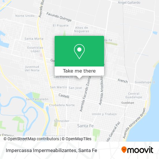 Impercassa Impermeabilizantes map