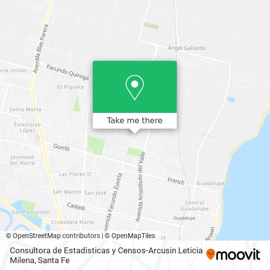 Consultora de Estadisticas y Censos-Arcusin Leticia Milena map