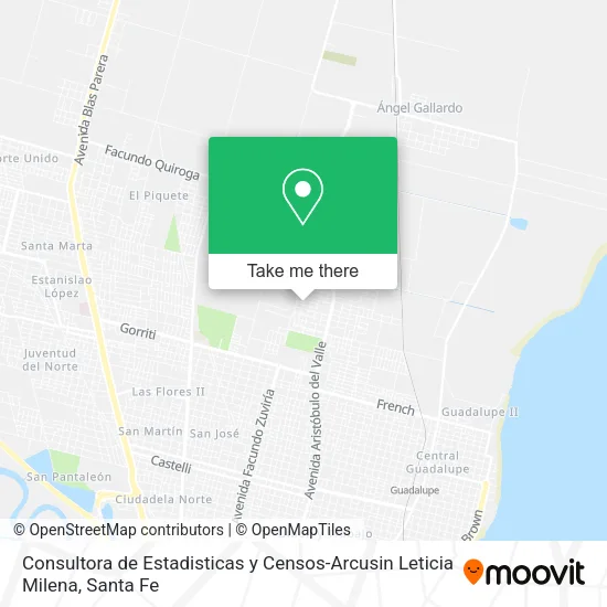 Consultora de Estadisticas y Censos-Arcusin Leticia Milena map