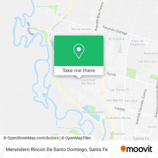 Mapa de Merendero Rincón De Santo Domingo