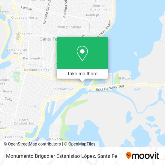 Monumento Brigadier Estanislao López map