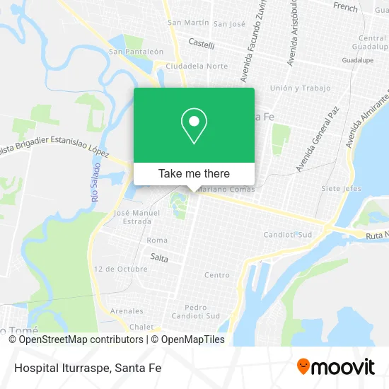 Hospital Iturraspe map