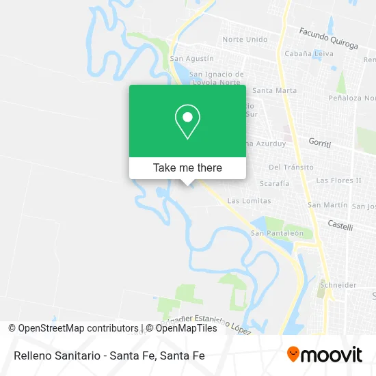 Relleno Sanitario - Santa Fe map