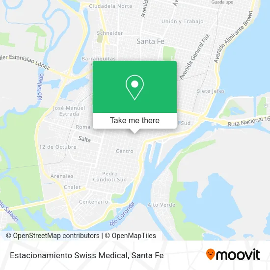 Estacionamiento Swiss Medical map