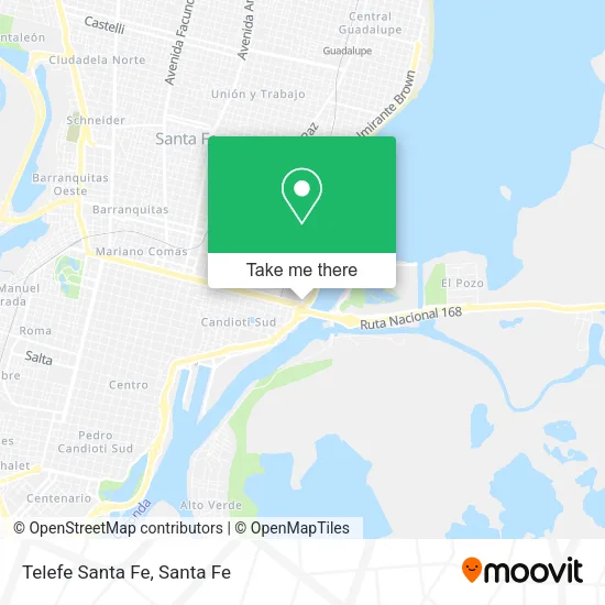 Telefe Santa Fe map