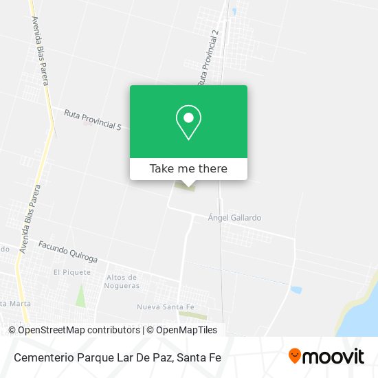 Mapa de Cementerio Parque Lar De Paz